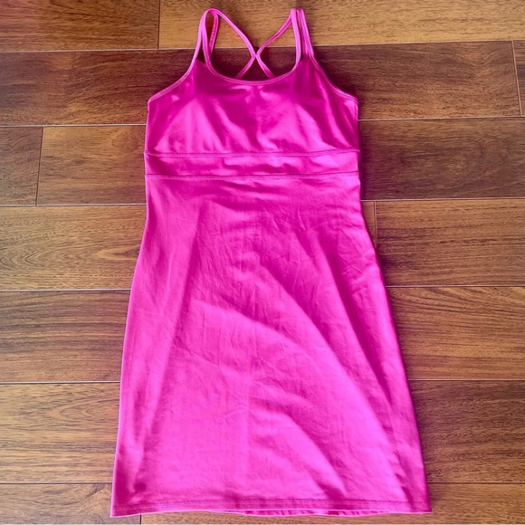 Gaiam Studio to Street Shine Racerback Dress pink size small - Picture 2 of 8
